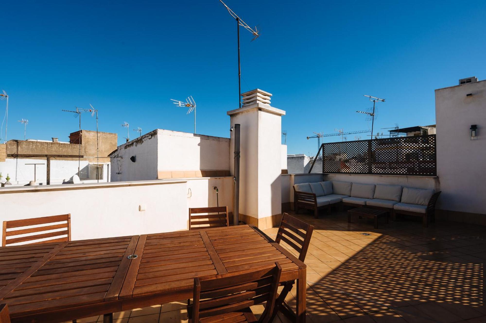Atico San Esteban Sevilla Buitenkant foto